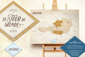 Le Tour du monde - Austria map