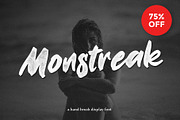 Monstreak - Display Font (75% OFF), a Font by Baliniz (Thumbnail 1 of 7)