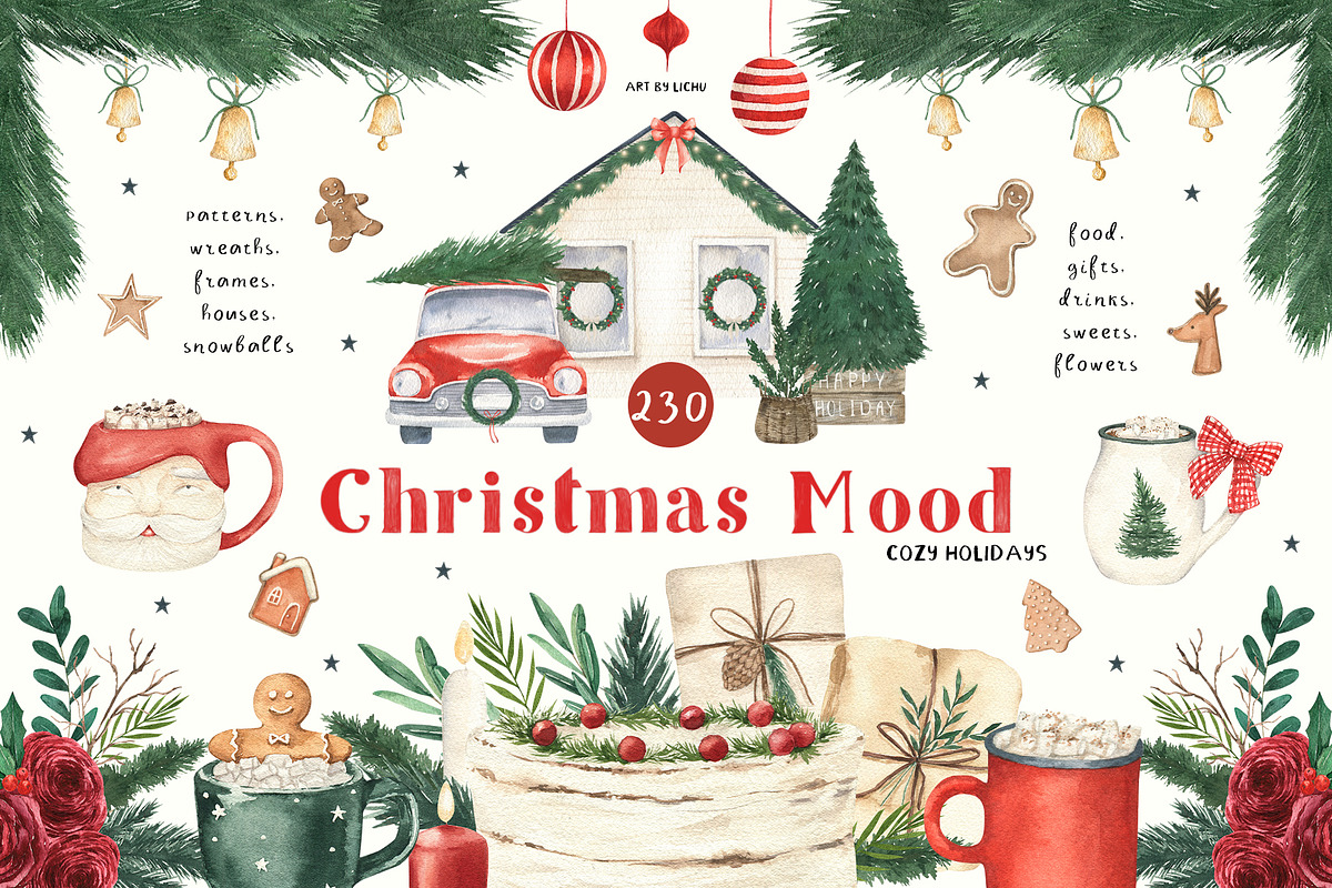 BUNDLE 40 IN 1 graphic 6359 clipart, an Illustration by LiChu Art (Photo 28 of 40)