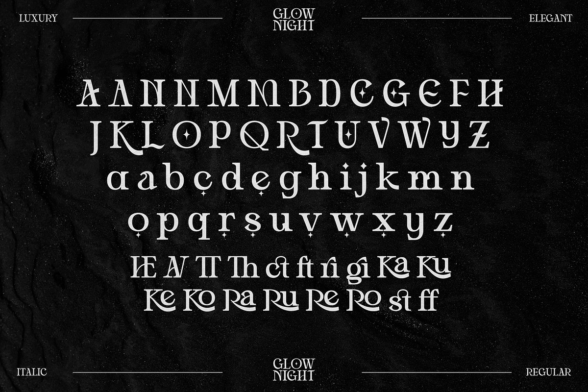 Glow Night Stylish Serif Font, a Serif Font by Storytype Studio (Photo 14 of 16)