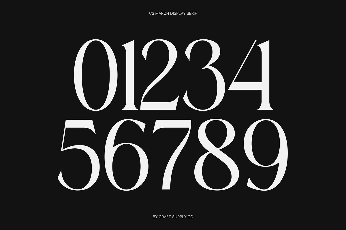 CS March – Modern Display Font, a Serif Font by Craft Supply Co. (Photo 5 of 8)