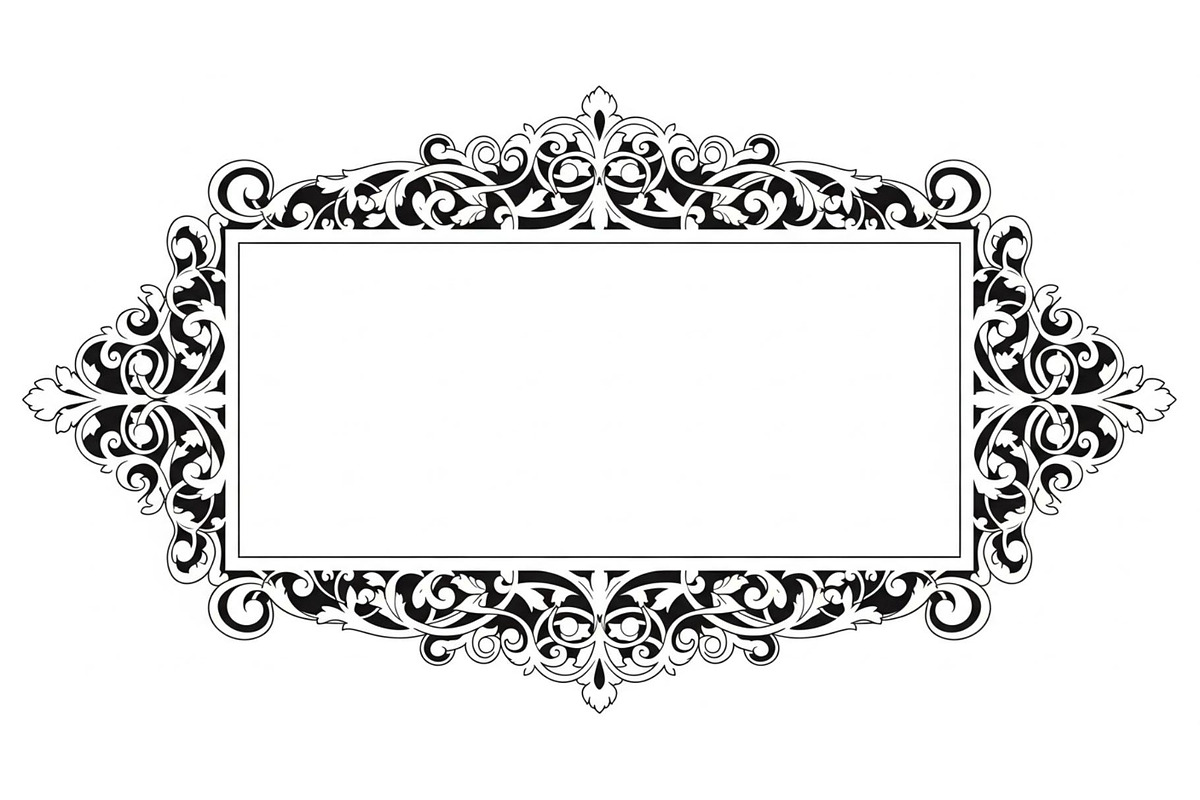 Laser Cut Frame Design SVG, an Illustration by hafijul (Photo 6 of 14)