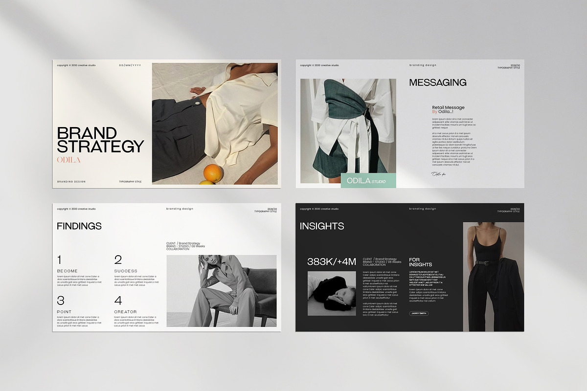 Odila Brand Strategy Template, a Presentation Template by evgenystudio (Photo 4 of 7)