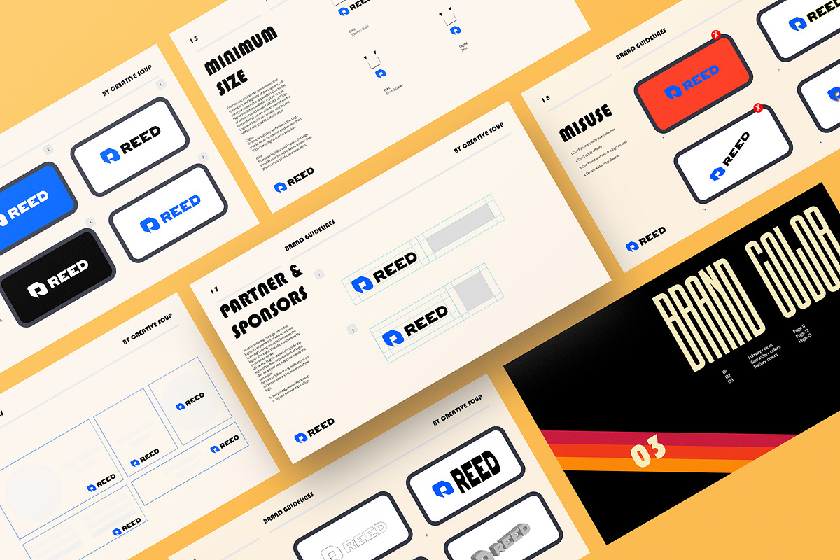 InDesign | Brand Guidelines Template, a Presentation Template by CreativeSoup.io (Photo 4 of 11)