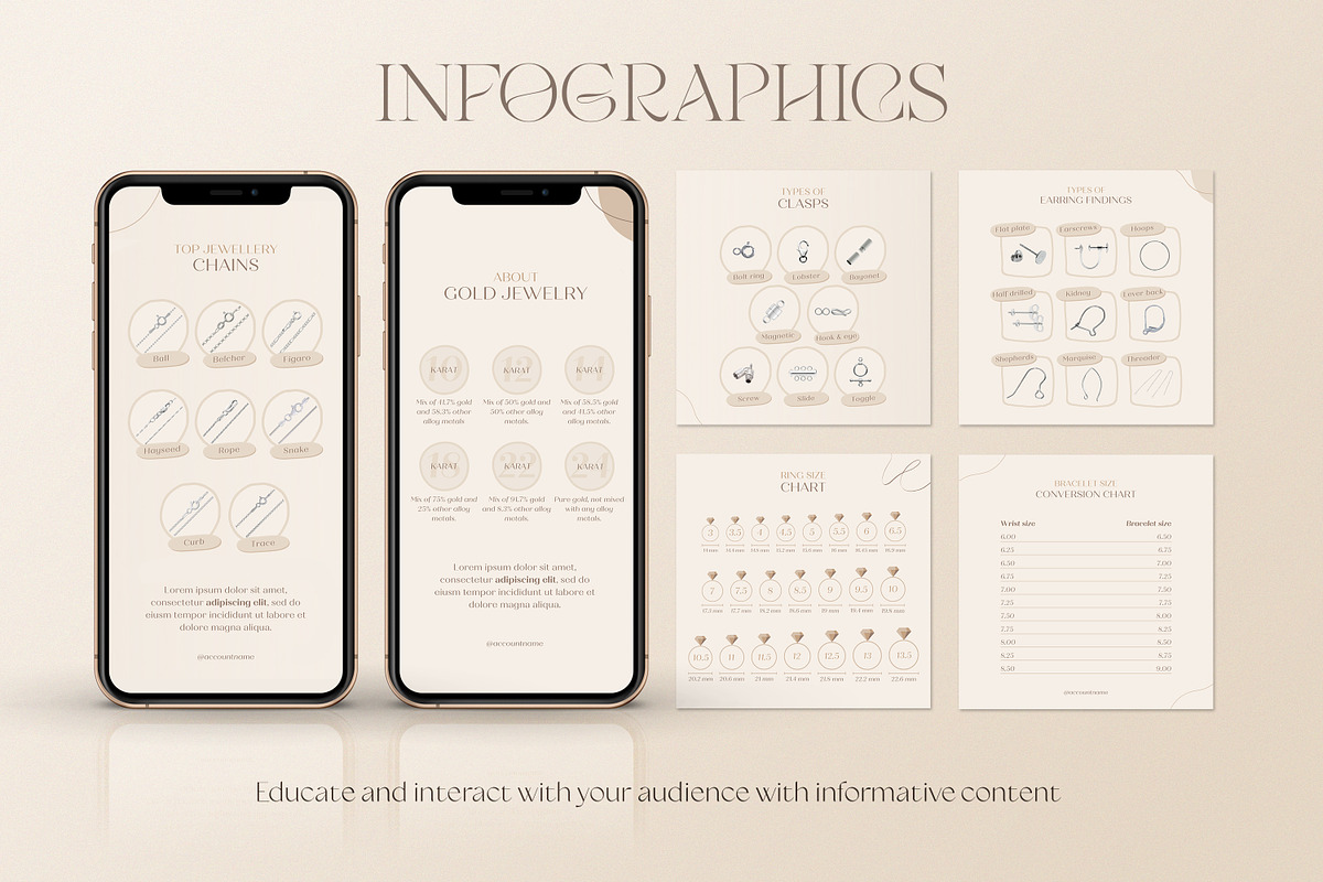 Jewelry Instagram Templates | CANVA, a Social Media Template by Wildnun Studio (Photo 8 of 26)
