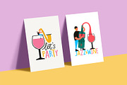 Music, party and wine collection, an Animal Illustration by JULYMILKS (Thumbnail 7 of 8)