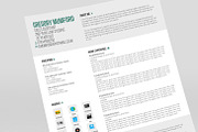 Clean Cut CV, a Resume Template by Valeur Design (Thumbnail 3 of 4)