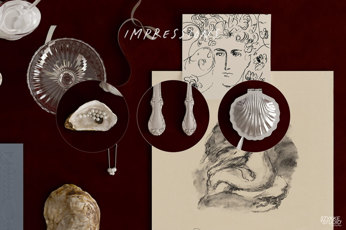 TREASURES OF THE SEA burgundy mockup, a Household Mockup by Stykke Studio (Photo 9 of 9)