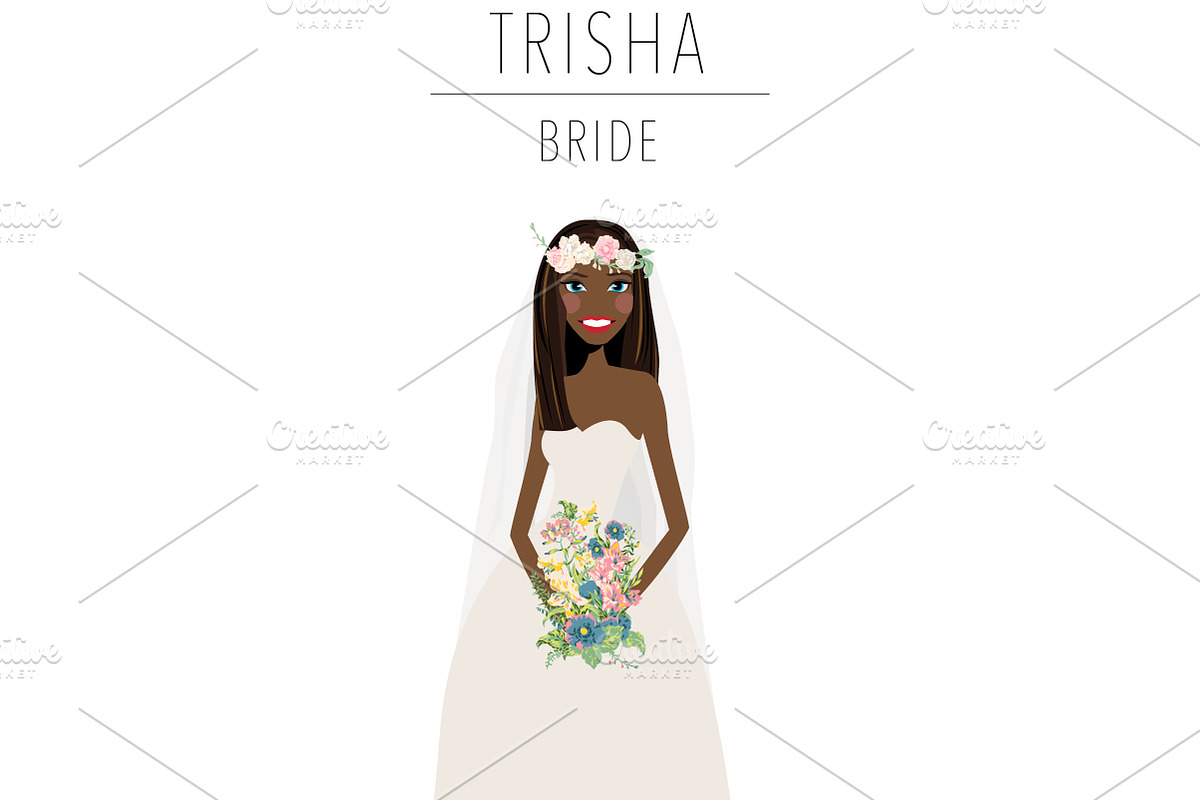 Bride Portrait Creator | Wedding Art, a Person Illustration by Lauren Lesley Studio (Photo 27 of 29)