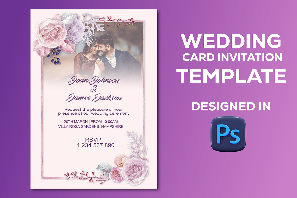Wedding Card Invitation Template, a Design Template by Sipi_Graphics (Photo 1 of 3)