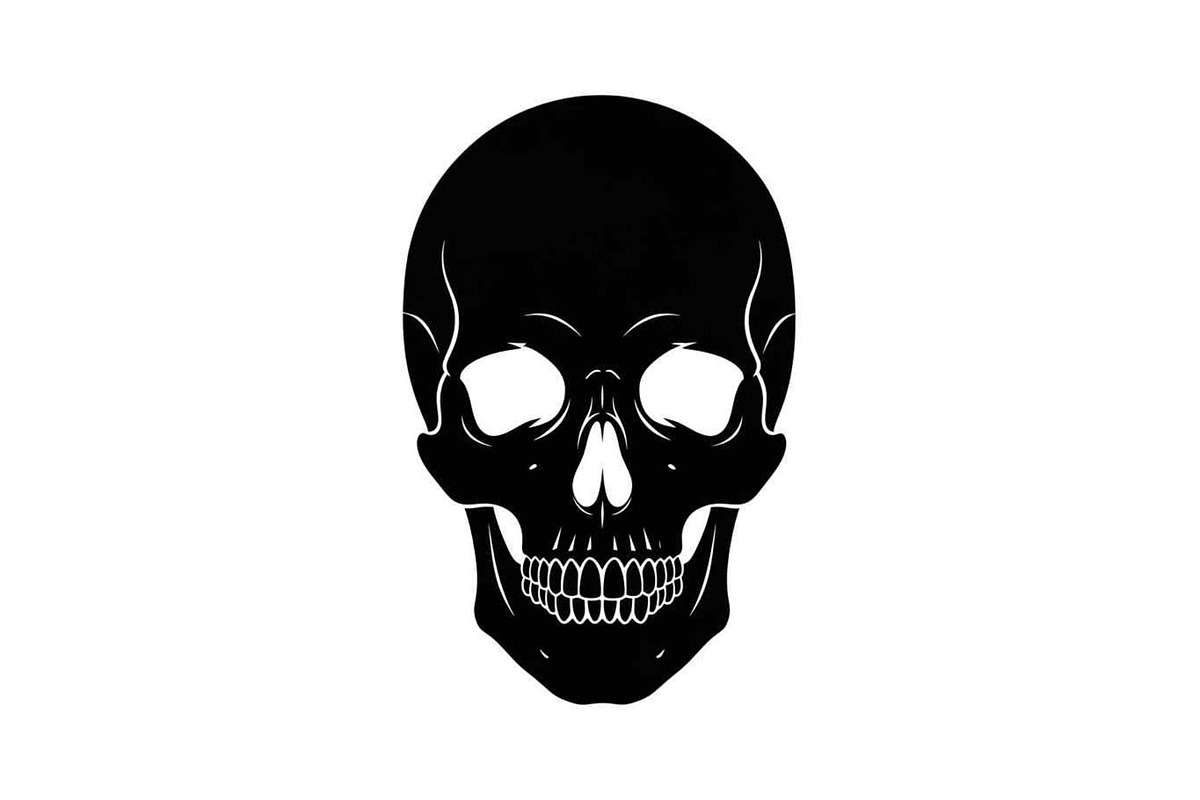 50 Skull Head Silhouette Vector Bund, an Illustration by Creativeshirt (Photo 22 of 51)