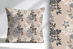 Earthy Floral Seamless Repeat, a Pattern Graphic by Sharon Schwalbe