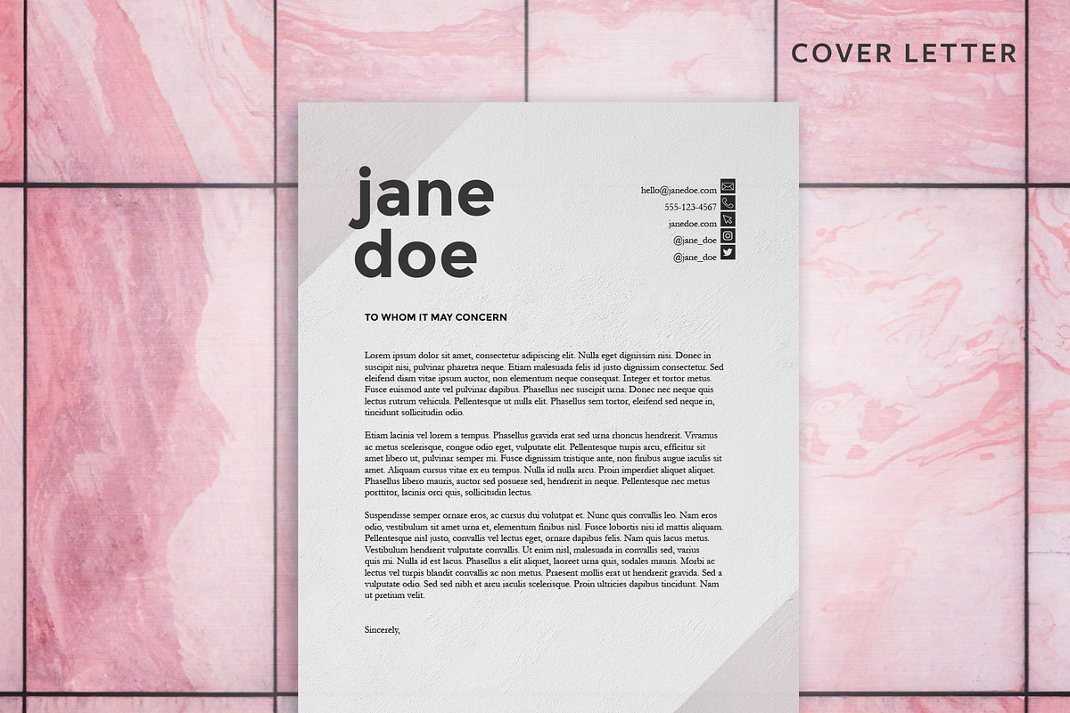 Simple Resume Template, a Resume Template by Templates by Maggie (Photo 3 of 4)