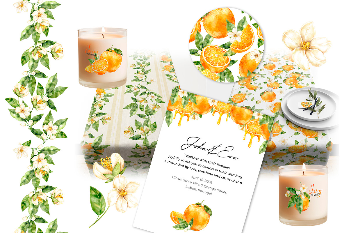 Orange Watercolor Clipart - PNG, a Food Illustration by Eves_Aquadreams (Photo 11 of 11)