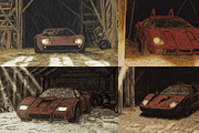 419 MJ Prompts & Srefs for Car Art, an Illustration by Sevenstyles (Thumbnail 7 of 15)