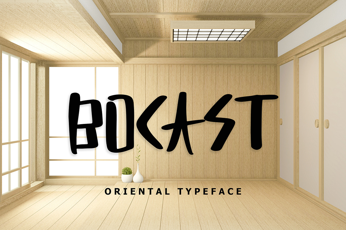 Bocast Japan Style Display Font, a Sans Serif Font by Giant Design (Photo 1 of 10)