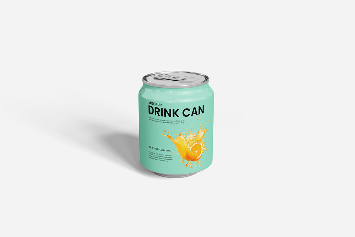 Drink Can Mockup, a Packaging Mockup by Indah (Photo 3 of 6)