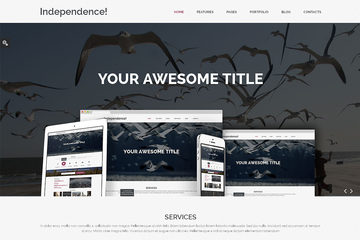 Independence Bootstrap Template, a Bootstrap Template by IceTemplates (Photo 2 of 4)