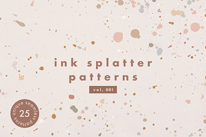 Ink Splatter Patterns Volume 001