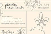 Monoline Flowers Bundle, an Object Graphic by Hell Yeah Designs (Thumbnail 5 of 12)