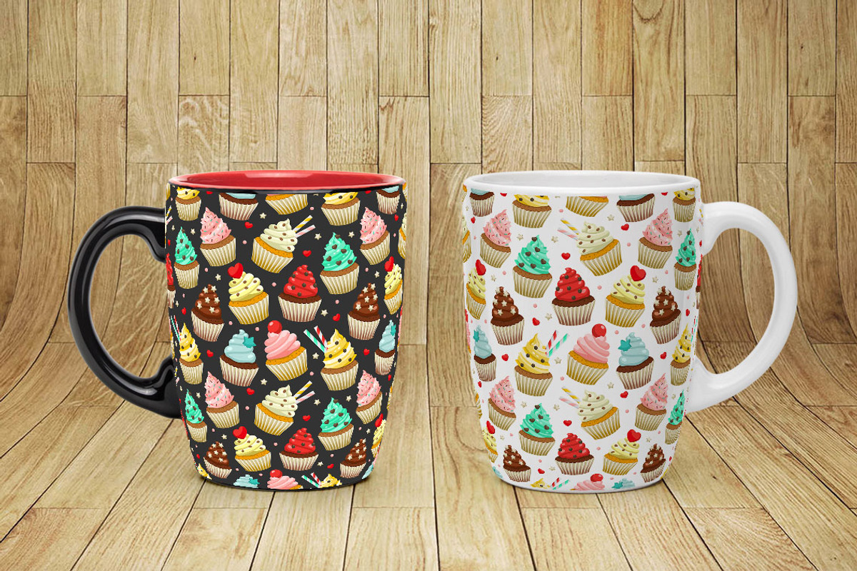 Cupcakes set & patterns, a Pattern Graphic by Primula`s shop (Photo 7 of 7)