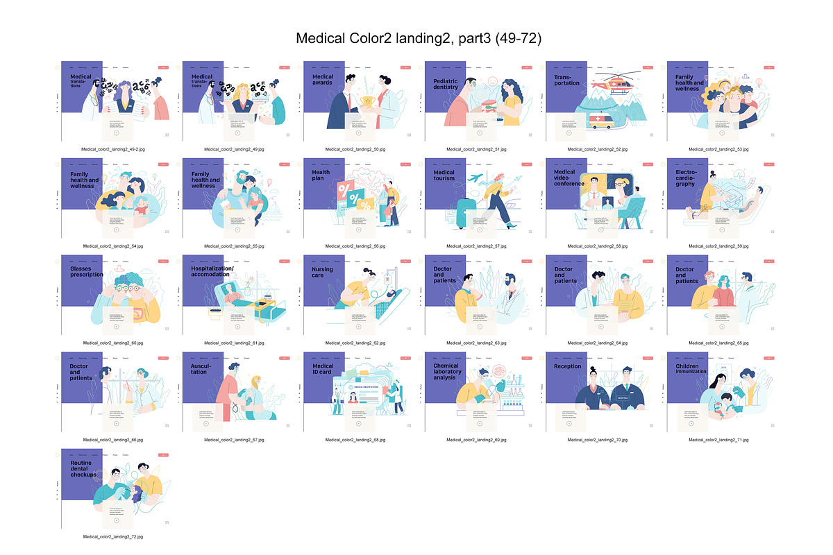 Medical, Part 3, colors 2&4, a Templates & Theme by Grivina's shop (Photo 7 of 19)