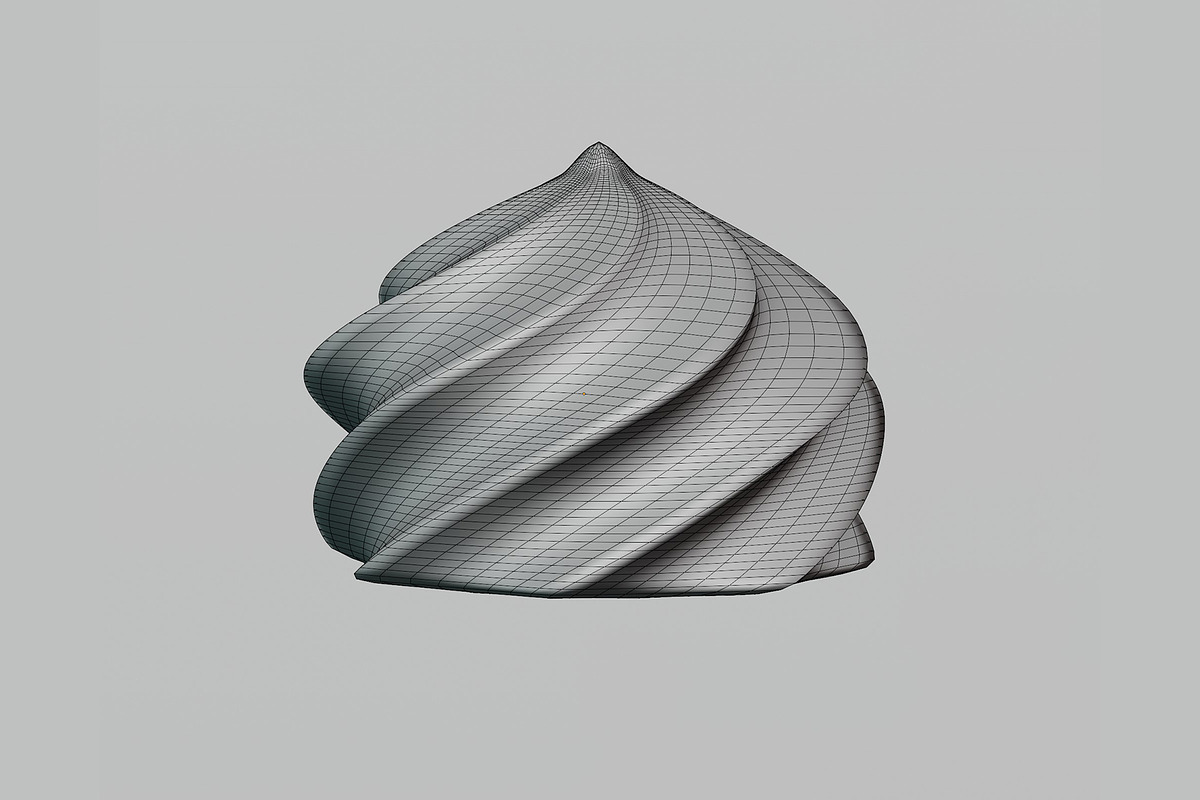 Cream swirl High quality 3d model, an Object 3D Model by fahad121 (Photo 2 of 6)