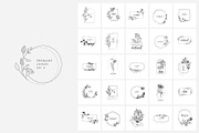 50 Premade botanical logos, a Branding & Logo Template by Merfin (Thumbnail 4 of 5)