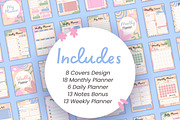50+ Canva Planner Templates, a Templates & Theme by TemplateCastleStore (Thumbnail 4 of 9)