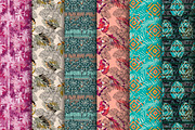 12 trendy tropical pattern., a Pattern Graphic by zeffir (Thumbnail 3 of 3)