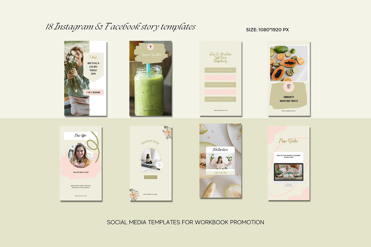 Wellness Coach Course Creator Canva, a Magazine Template by Deepa Template Studio (Photo 9 of 15)