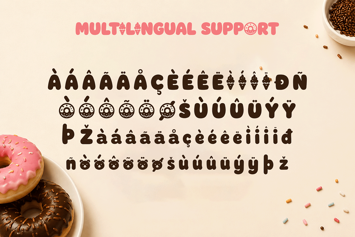 Mochi Pop - Sweet Display Font, a Handwritten Font by overlaytemplates (Photo 5 of 5)