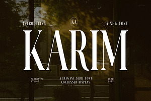 Karim Elegant Serif Font Typeface