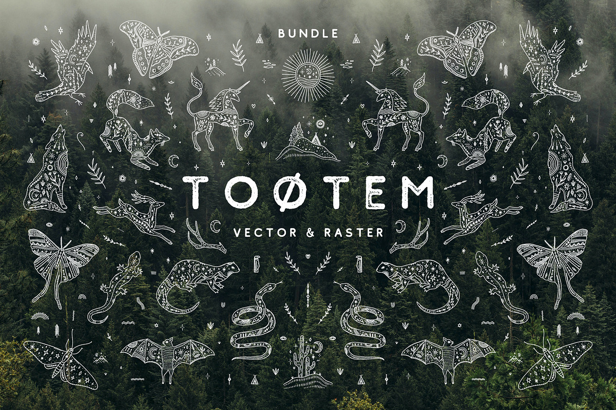 Tootem Bundle, an Animal Illustration by Annie Konst (Photo 1 of 20)
