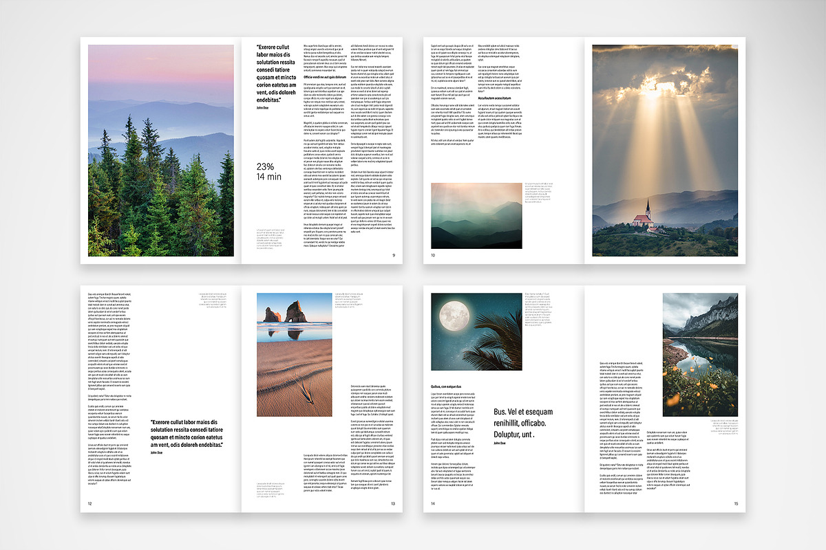 Clean and Elegant Magazine Template preview 3