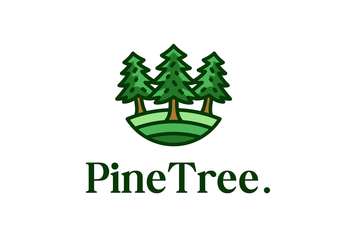 pine tree flat icon logo, a Branding & Logo Template by Blazybone (Photo 2 of 2)