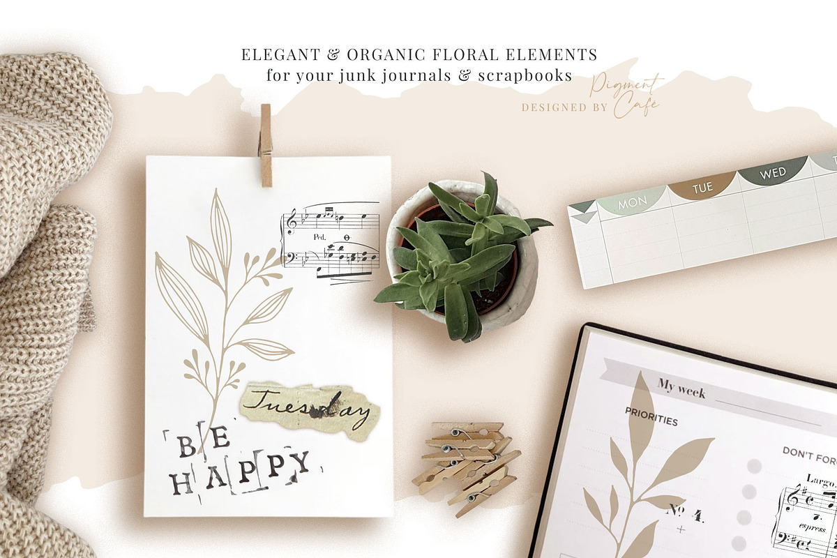 Florals & You Botanical Drawings, a Decorative Illustration by Pigment Café (Photo 3 of 5)