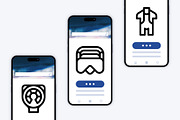 50 Diving Equipment Icons, an Outline Icon by Side Project (Thumbnail 5 of 7)