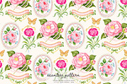 grandmillennial seamless pattern, a Pattern Graphic by Pink Studio Art (Thumbnail 1 of 4)