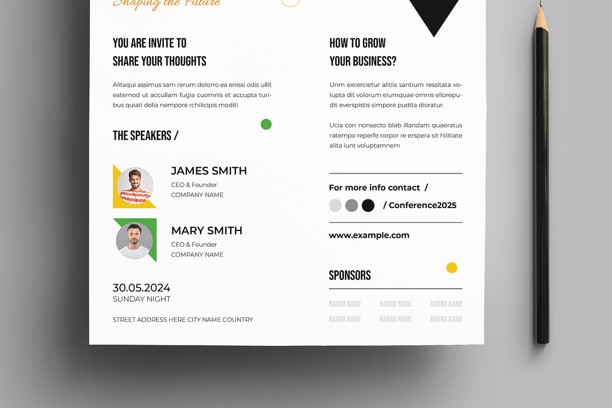 Business Conference Flyer, a Flyer Template by MightyDesign (Photo 4 of 7)