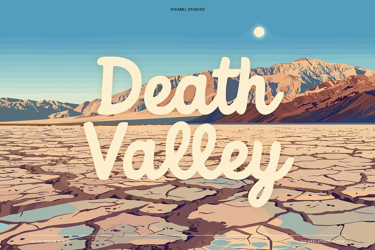 Outdoor Script | National Park Font, a Script Font by Vicarel Studios (Photo 16 of 27)