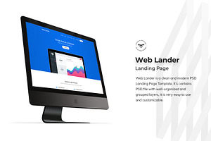 Web App Landing Page PSD Templates