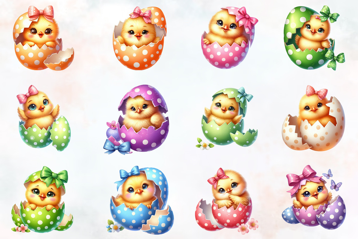 Baby chicken Easter day sublimation, an Illustration by RobertsArt (Photo 4 of 7)