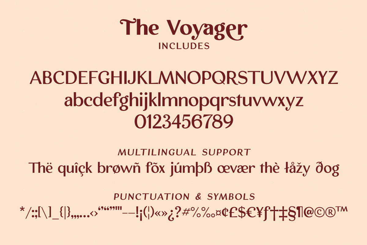 The Voyager ligature font, a Sans Serif Font by Ana's Fonts (Photo 2 of 12)