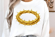 Gold Crown Of Thorns PNG, an Illustration by Canvas Craft (Thumbnail 3 of 6)