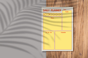 Daily Planner Sheet Design -13