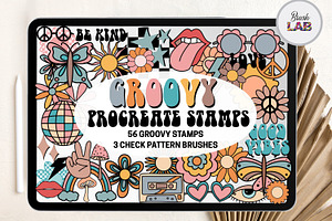 Groovy Procreate Stamps And Brushes