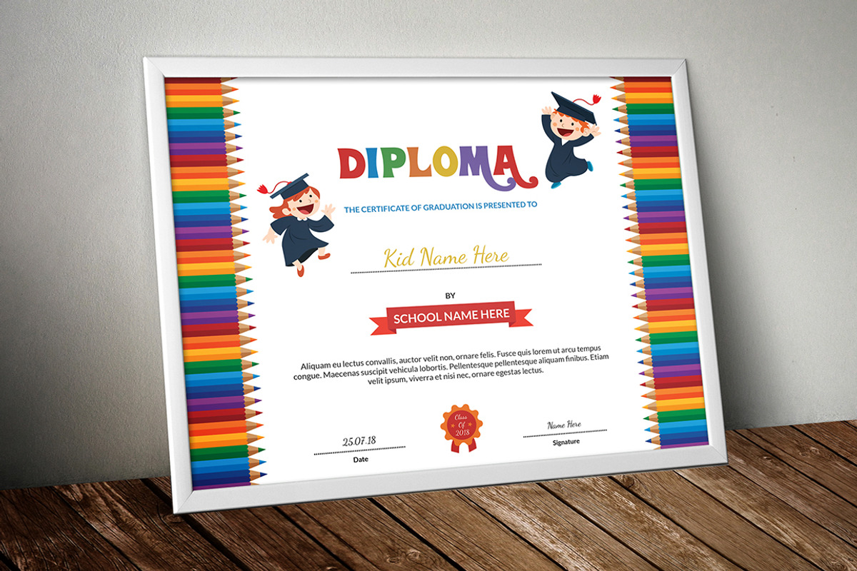 Certificate Design Template, a Stationery Template by Rimana_Templatehive (Photo 3 of 3)