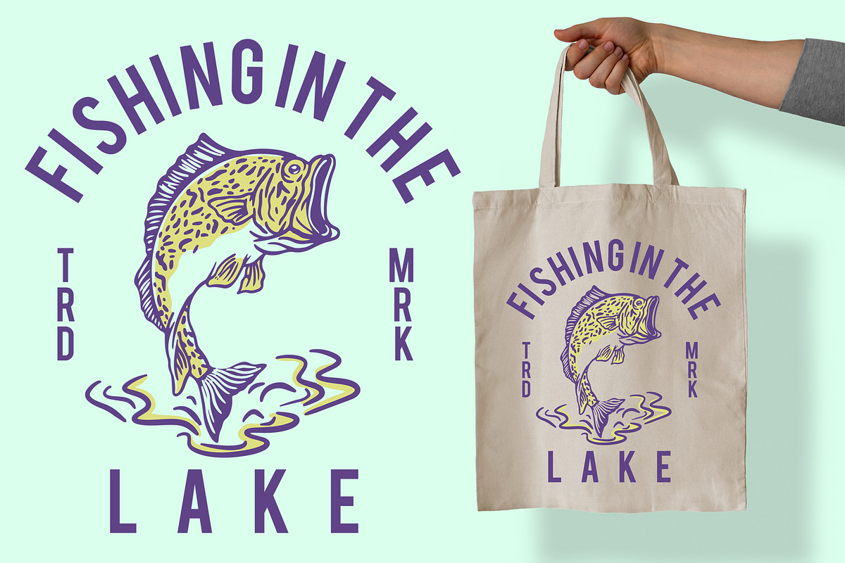 Badge Logo Fishing Club, a Sport Illustration by kalehstudio (Photo 2 of 3)