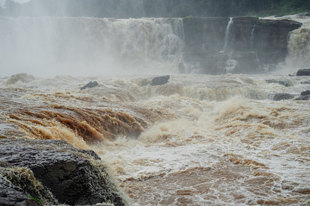 Waterfall in the forest in bolaven plateau Laos, a Nature Photo by Art Rachen